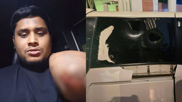 গাজীপুরে এনসিপি নেতা হাসনাত আবদুল্লাহর গাড়িতে হামলা গাজীপুরে এনসিপি নেতা হাসনাত আবদুল্লাহর গাড়িতে হামলা